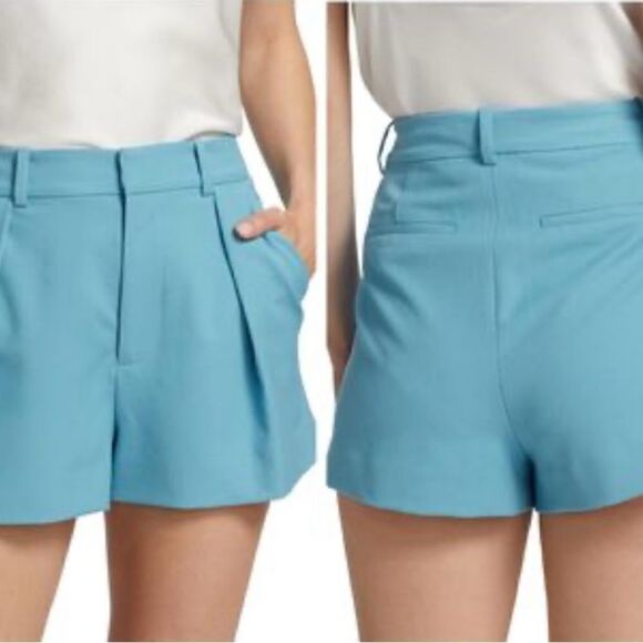 Alice + Olivia Gary pleated shorts NWT Size 8 $276 - Picture 1 of 8